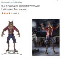 9.5ft Animated Immortal Werewolf