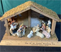 Vintage Nativity Scene Decoration