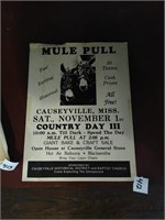 Vintage Mule Pull Poster