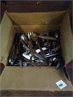 Box lot of flatware