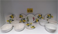 Fruit / Lemon Plates & Ceramic Bowls