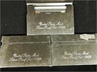 (3) 1992 United States Mint Silver Proof Set