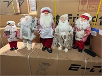 Lot of 5 Santa figurine/statues