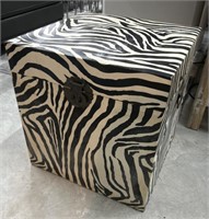 Zebra printed chest