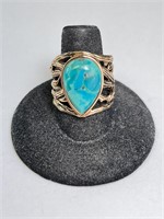 Large (Barse) Turquoise Ring 12 Grams Size 8.5