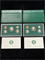 1996 & 1997 US Proof Sets in Boxes
