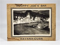 ANTIQUE PHOTOGRAPH - SLOPPY JOE'S BAR HAVANA CUBA