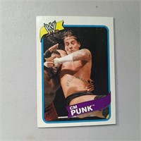 CM Punk. Topps Heritage. Wrestling Trading Card