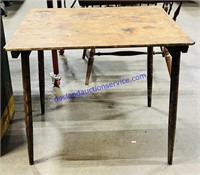Small Wooden Fold Up Table (32 x 28 x 24)