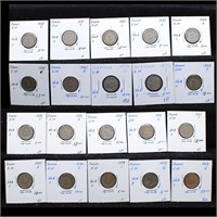 Germany 1888-95 5 Pfenning Coin Collection
