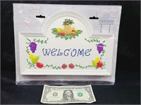 Welcome Plaque 12 x 8