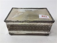 Sheffield silver plated box with lid