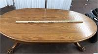 Oval Wooden Coffee table, claw foot