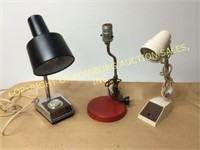 LOT OF VINTAGE DESK LAMPS