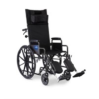 Medline Reclining Wheelchair, Black
