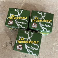 22 Thunderbolt .22 caliber ammo - 1500 Rounds