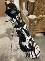 Set Of Golf Clubs With Bag.