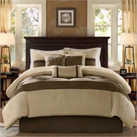 Madison Park Faux-Suede Comforter Set Queen $139