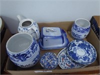 Blue & white China items