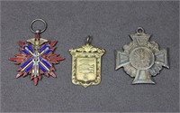 (3) Antique Silver Medals