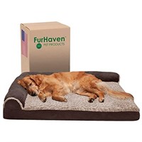 Furhaven Pet Dog Bed - Deluxe Orthopedic Two-Tone