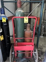 Bottle Cart with Oxygen and Acetylene