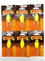 (6) NOS Bomber Slab Spoon Fishing Lures