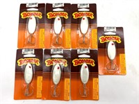 (7) NOS Bomber Slab Spoon Fishing Lures