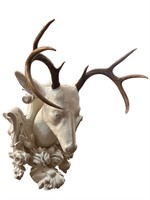 Deer Head with Rose Surround