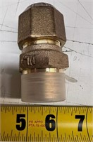 3/4" x 1" Mueller Straight Coupling Brass