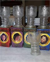 Lord of the Rings glass goblets, Arwen the elf,
