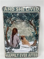 New Vintage Metal Signs Shar Pei and She Lived