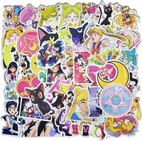 2 Pack 100pcs Sailor Moon Stickers for Boys