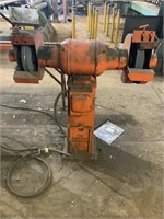 Large grinder bolted to floor please bring tools