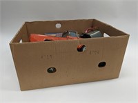 Box of Various Vintage Metal Toys
