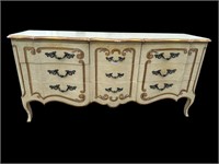 JOHN WIDDICOMB PAINT DECORATED 9 DRAWER DRESSER