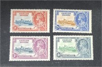 Lot of 4 Falkland Islands postage stamps