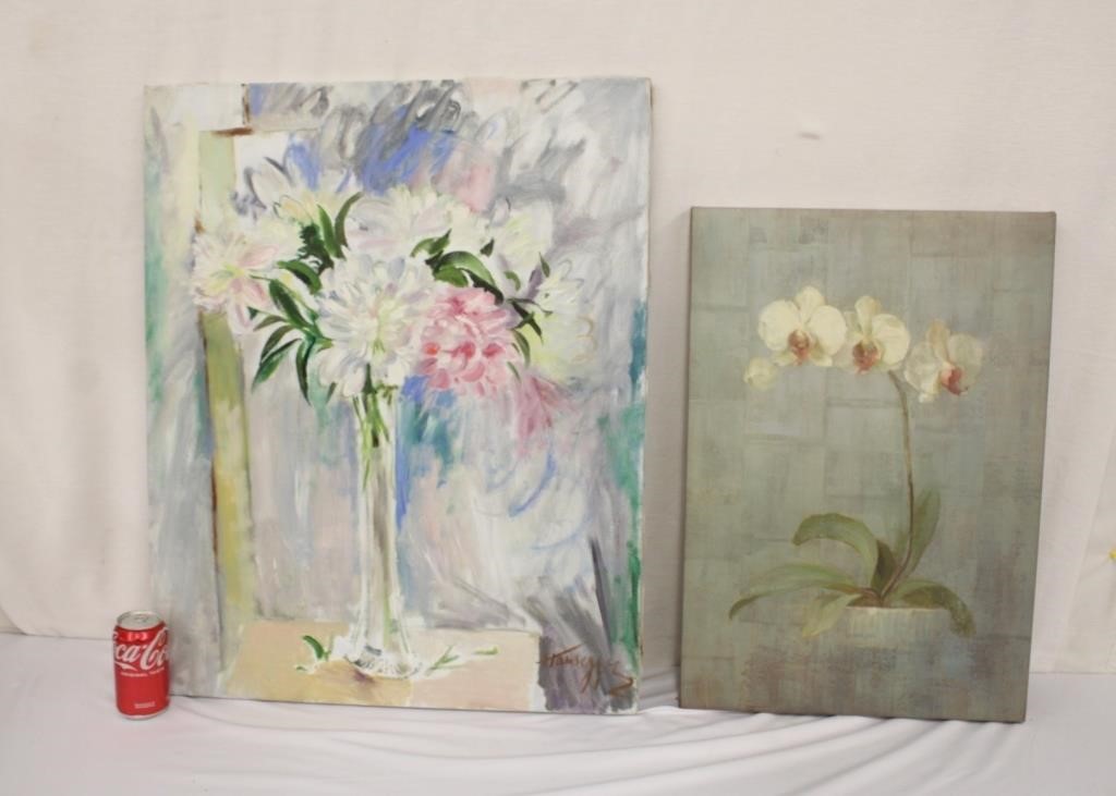 Two Floral Pics ~ 16" x 24" & 24" x 30"