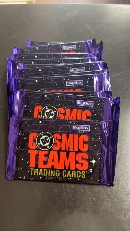 12 Packs of Skybox DC Cosmic Teams Trading Cards