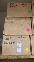 Lot of 3 Boxes of Baseball Cards 82/85/86