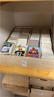 Box of Vintage 70s 80s Football Cards