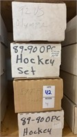 Lot of 4 Boxes of Sports Cards Olympics Hockey