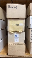 Lot of 4 Boxes of Sports Cards Baseball And