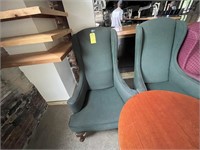 CHAIRS WITH GREEN CUSHIONS