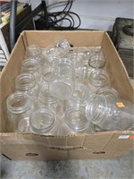 Box of  Quart and Pint Mason jars