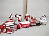 Coca-Cola collectibles including polar bear