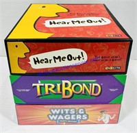 New Hear Me Out, Tribond, and Wits & Wagers Games