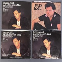 Four Billy Joel 45 Vinyl Single Records