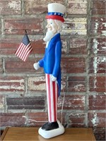 Blow Mold Uncle Sam 3’ (light works) (some paint