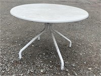 PATIO TABLE WITH NICKS AND DINGS 40 X 27.5 INCHES